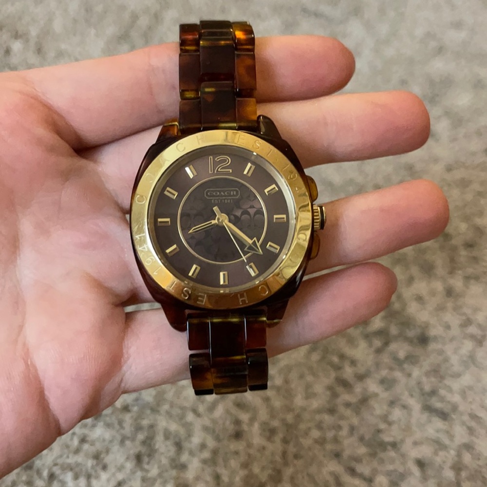 Coach Tortoise Shell watch
